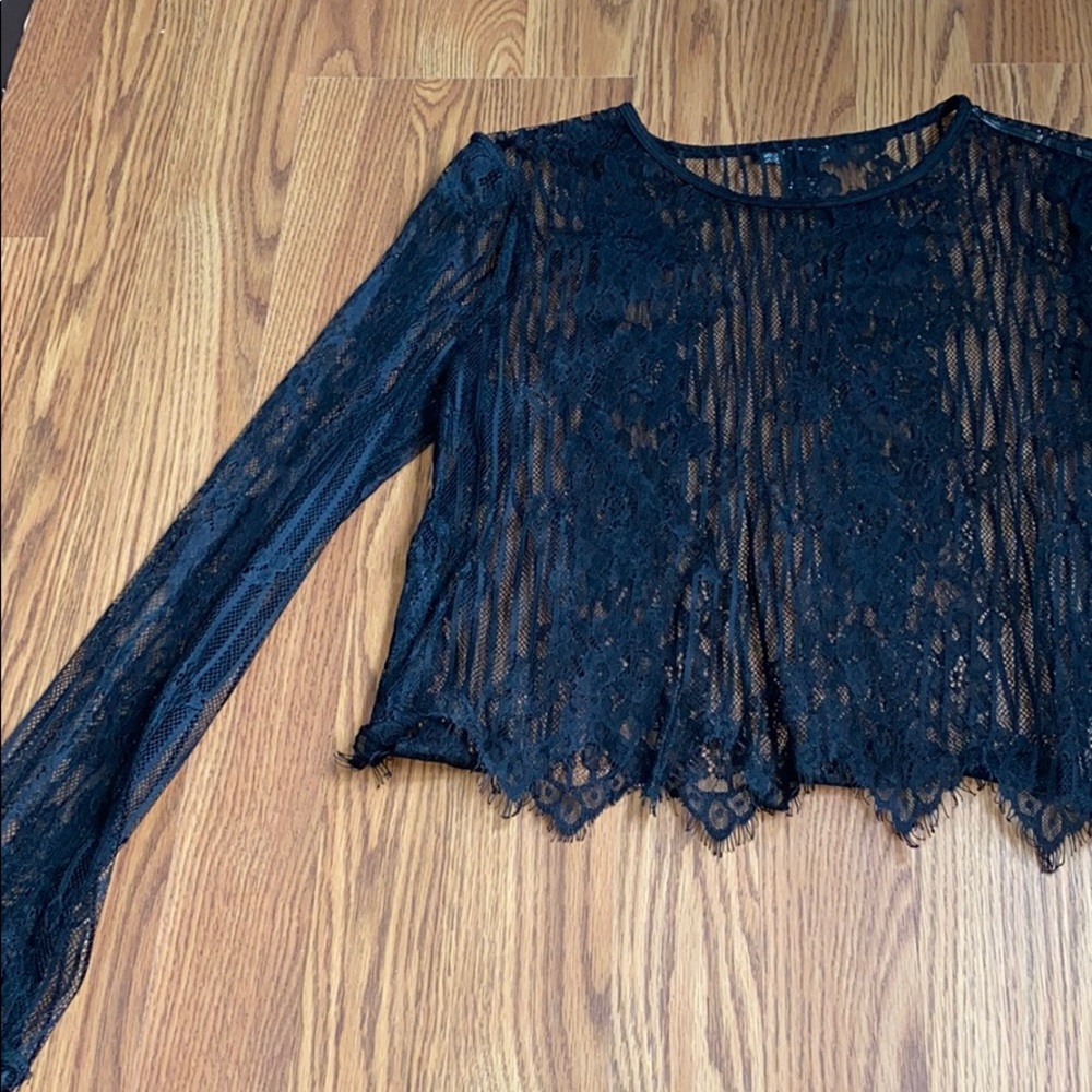 Worn once mesh top!
